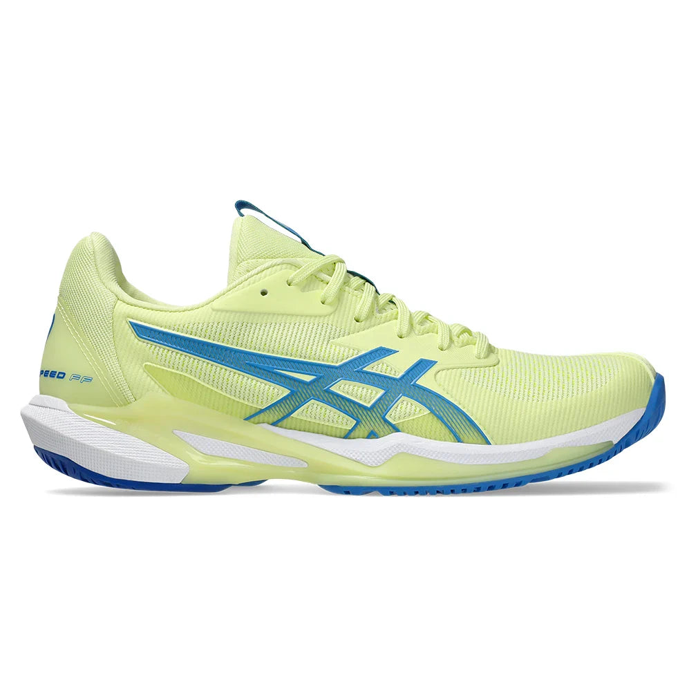 Women`s Solution Speed FF 3 Tennis Shoes Huddle Yellow and Blue Coast ASICS