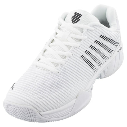 Men's Hypercourt Express 2 Clay Tennis Shoes White and Black Top Tennis Shoes K-SWISS 7