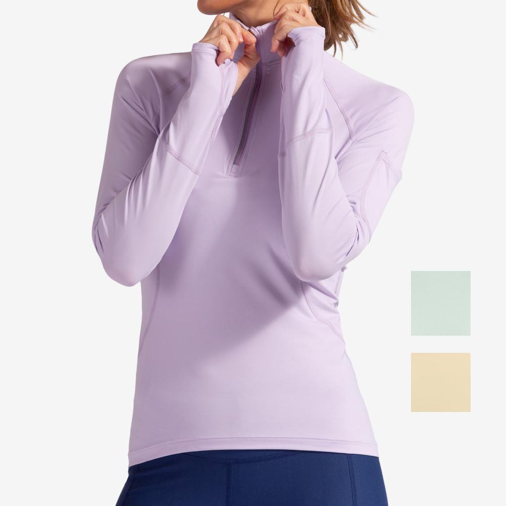Women`s Mock Zip Tennis Top WOMENS APPAREL BLOQUV
