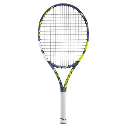 Aero Junior 25 Prestrung Tennis Racquet Grey and Yellow Racquets BABOLAT Grey 3 7/8