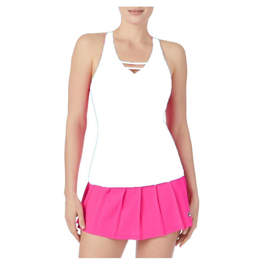 Women`s Essentials Halter Tennis Tank WOMENS APPAREL FILA White M