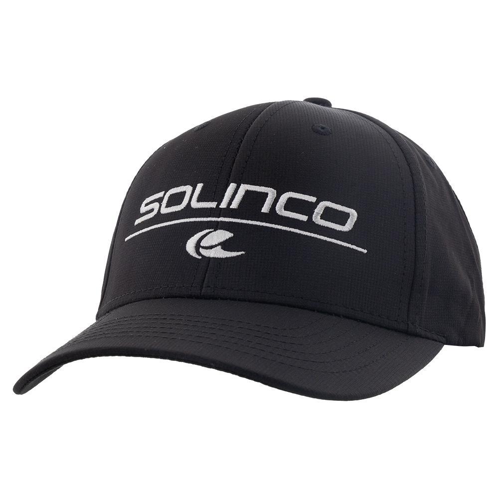 All Court Performance Cap Black and Silver Caps And Visors SOLINCO Black