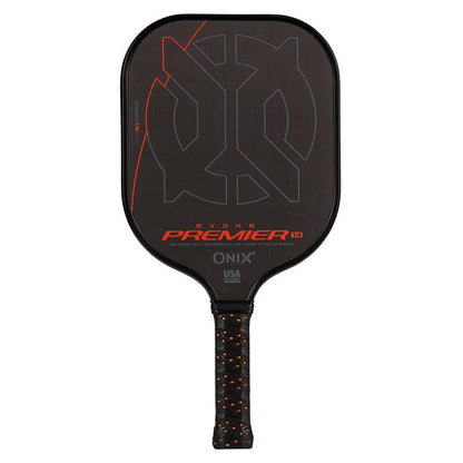 Evoke Premier Raw Carbon 14 Pickleball Paddle Pickleball Paddles ONIX Black