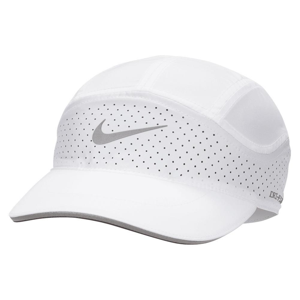 Unisex Dri-Fit Advantage Fly Reflective Tennis Cap Womens Apparel NIKE White M/L