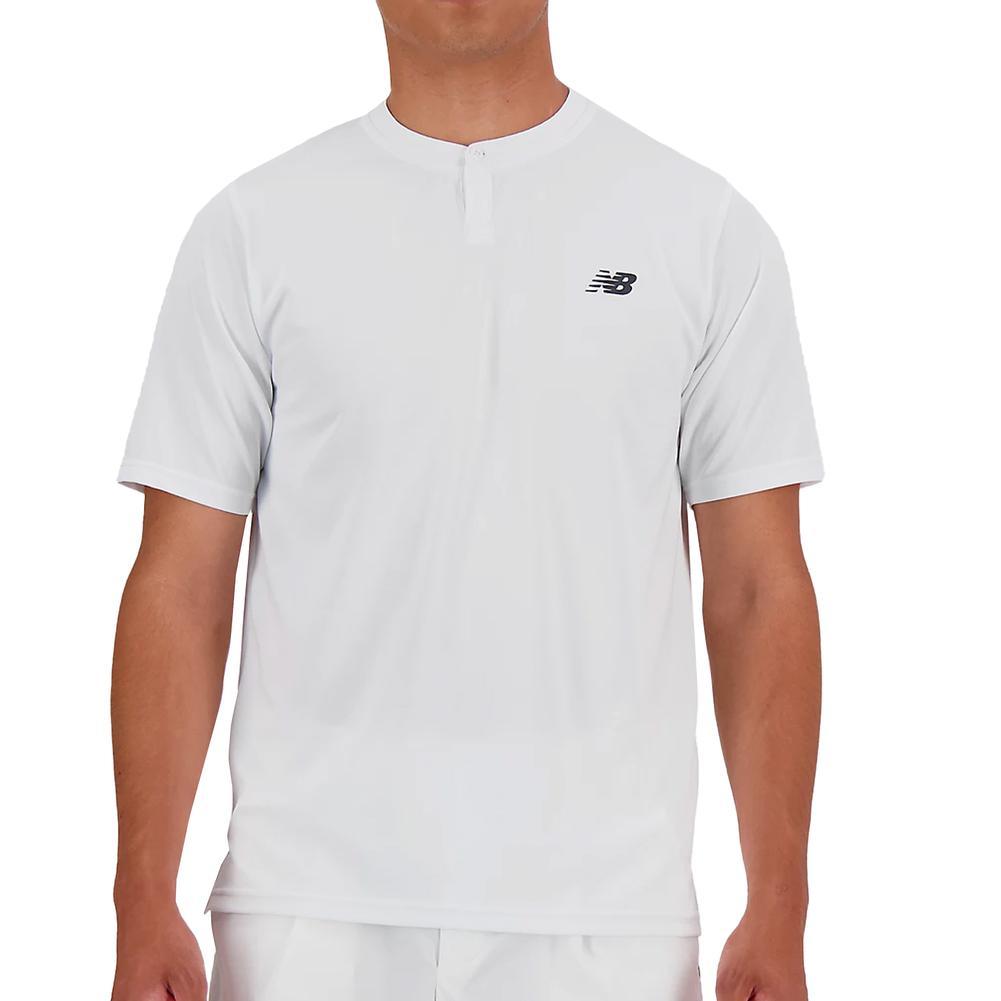 Men's Tournament Tennis Top White Tournament Gear NEW BALANCE S