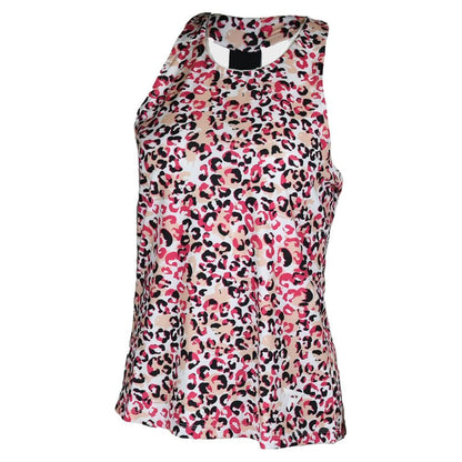 Womens Performance Tennis Tank Cheetah Print Womens Apparel PADDLETEK M
