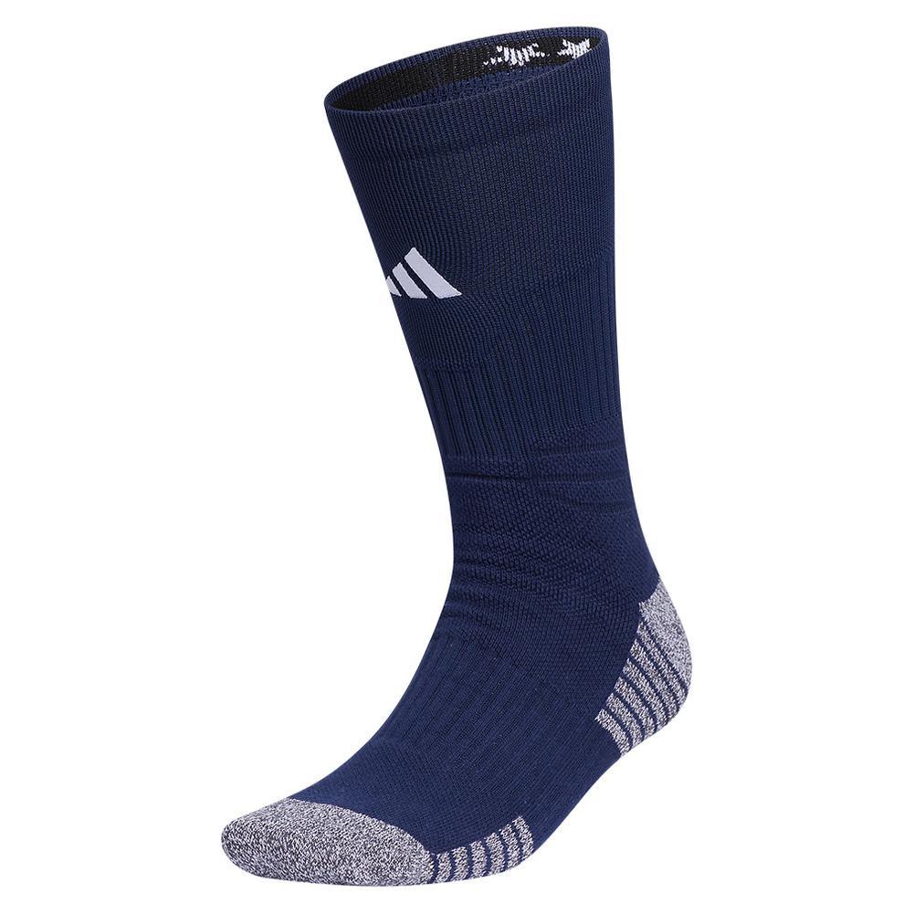 5-Star Team 2.0 Crew Socks Navy Blue and White Womens Apparel ADIDAS M