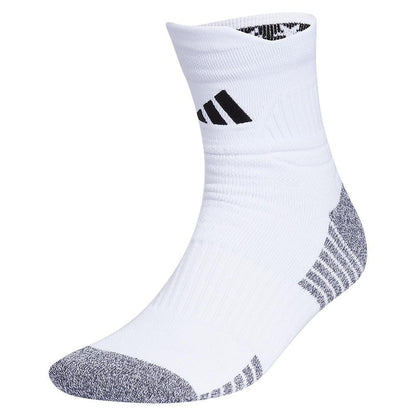 5-Star Team 2.0 High Quarter Socks White and Black Womens Apparel ADIDAS M