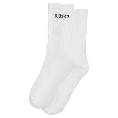 Unisex Crew Logo Socks Womens Apparel WILSON White/Black M