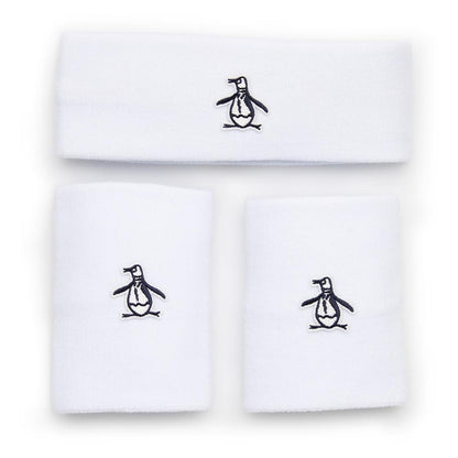 Men`s Solid Head and Wristband Set WOMENS APPAREL PENGUIN White ONE_SIZE