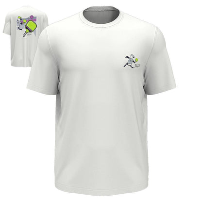 Men`s Trademark Pickleball Back Graphic Tee Bright White PICKLEBALL APPAREL PENGUIN