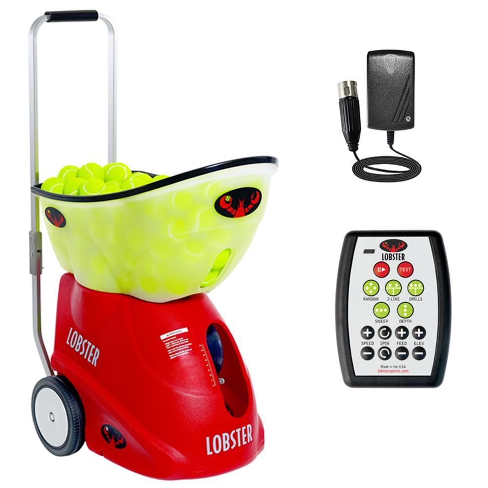 Elite Grand Four with 20-Function Remote Control Ball Machines LOBSTER Red