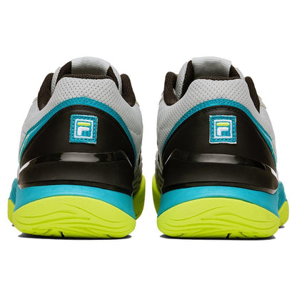 Juniors` Axilus 3 Tennis Shoes Glacier Gray and Scuba Blue Super Sale FILA