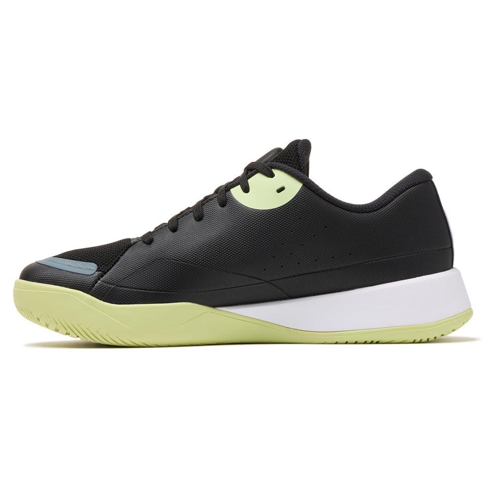 Men`s Quick Ace Tennis Shoes Black and Shadow Lime FILA