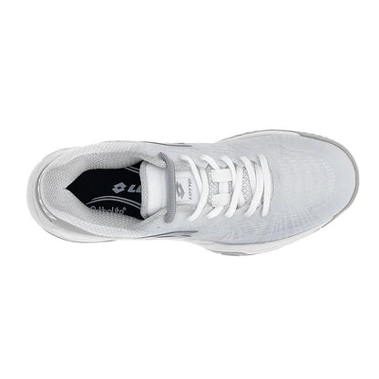 Women`s Mirage 100 Speed Tennis Shoes All White and Cool Gray 9c WOMENS SHOES LOTTO