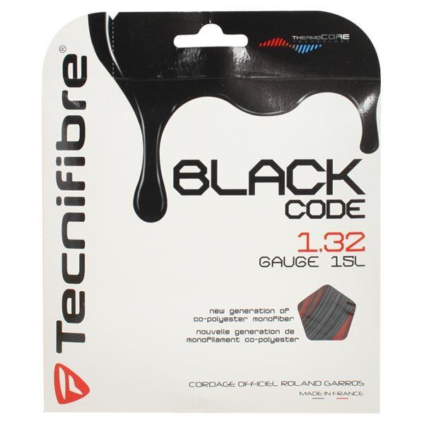 Black Code 15L Tennis String Strings TECNIFIBRE Black
