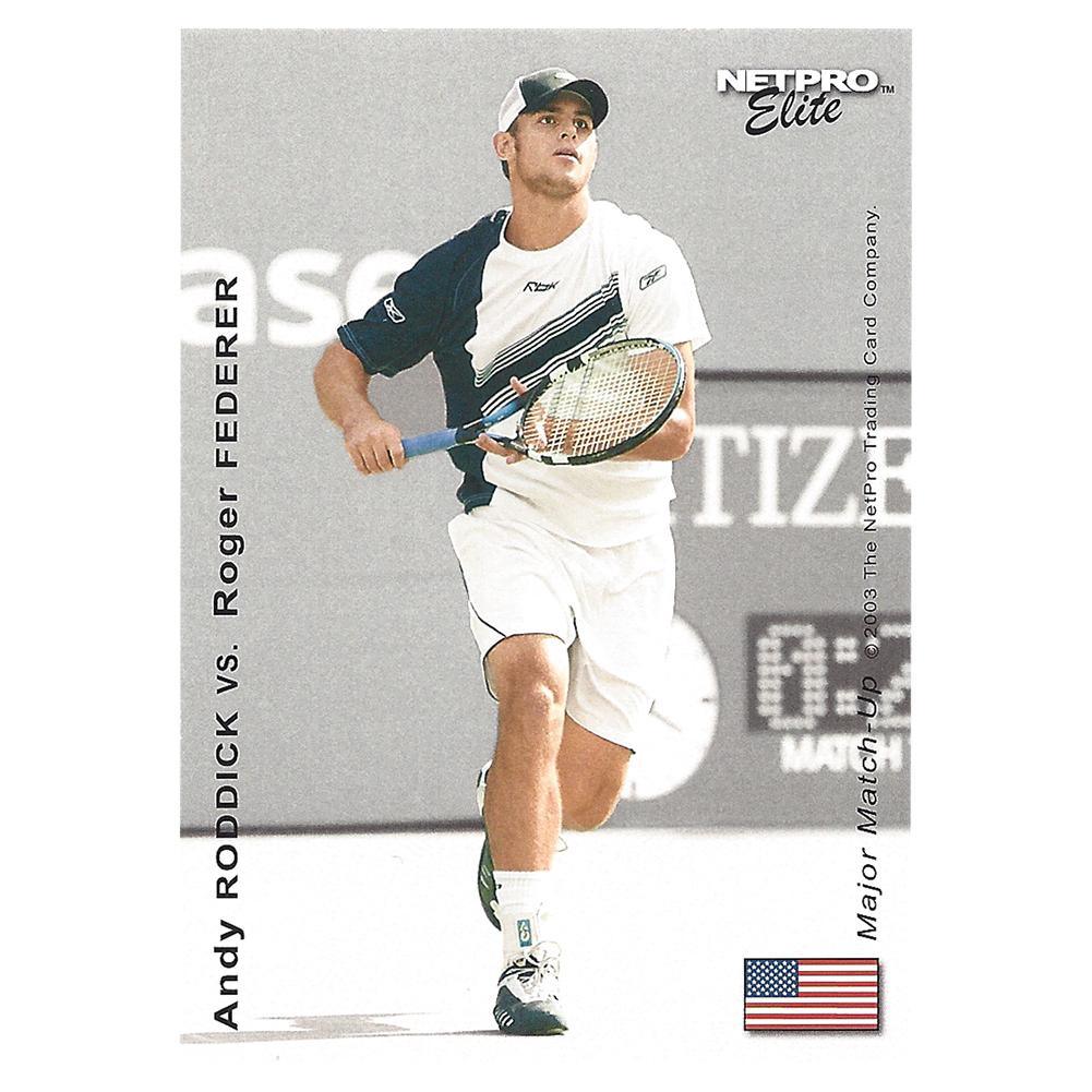 Andy Roddick vs Roger Federer Major Match Up Tennis Collector Card Shop By Player NETPRO