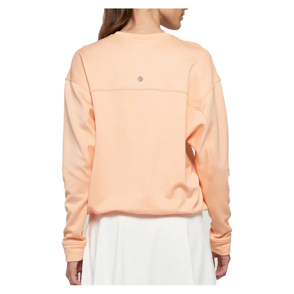 Women`s Electra Post Game Tennis Pullover Papaya LIJA