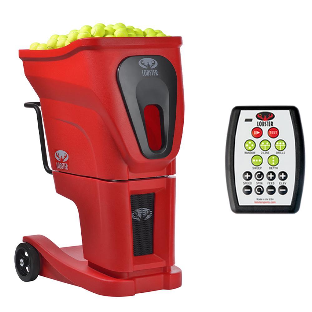 Phenom Two with 20-Function Remote Control Ball Machines LOBSTER Red