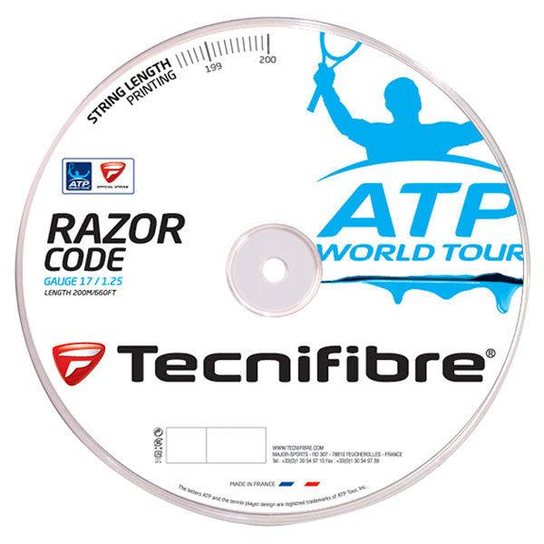 ATP Razor Code 1.25MM/17G Tennis String Reel Carbon Strings TECNIFIBRE Gray