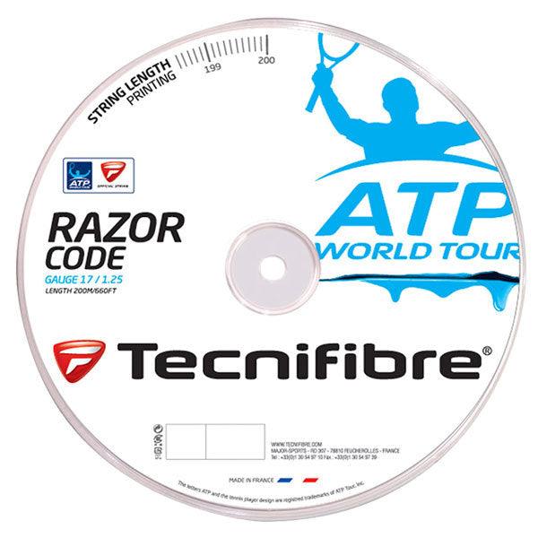 ATP Razor Code 1.25MM/17G Tennis String Reel Blue Strings TECNIFIBRE Blue