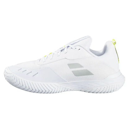 Women`s SFX Evo Pickleball Shoes White and Silver BABOLAT