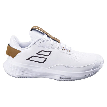 Women`s SFX Evo Wimbledon Tennis Shoes White and After Dark BABOLAT