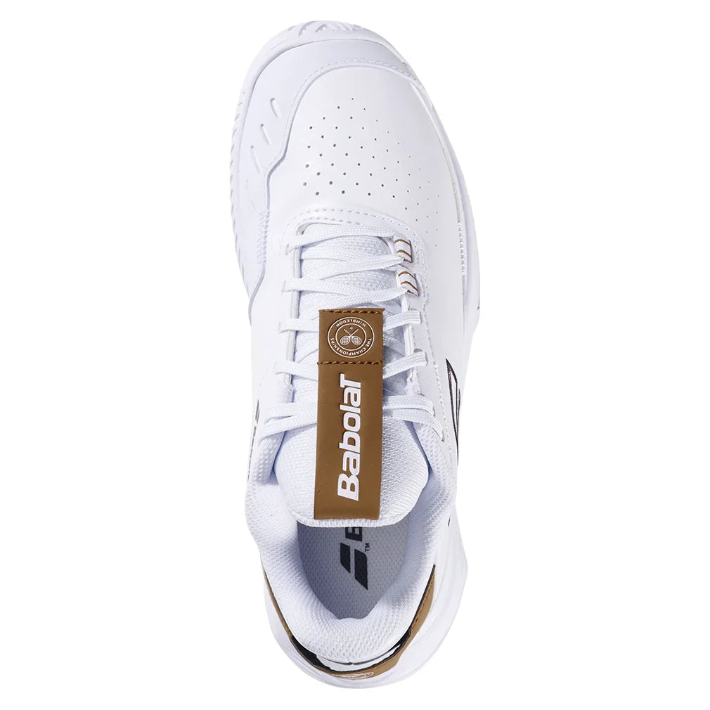 Women`s SFX Evo Wimbledon Tennis Shoes White and After Dark BABOLAT