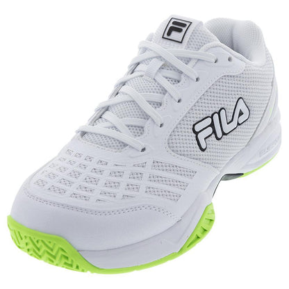 Juniors' Axilus 3 Tennis Shoes White and Black TOP TENNIS SHOES FILA 4Y
