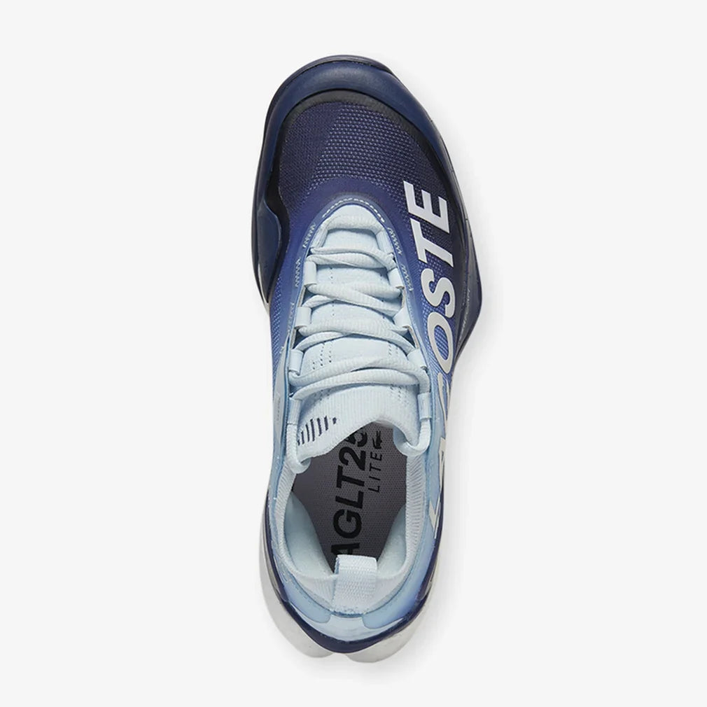 Women`s AG-LT25 Lite Tennis Shoes Light Blue and Dark Blue LACOSTE