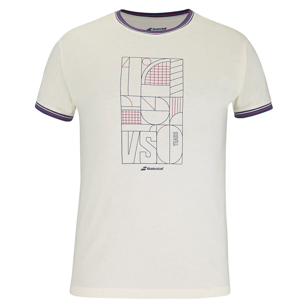 Men`s 150 Cotton Tennis Tee Cannoli Cream BABOLAT S CANNOLI_CREAM