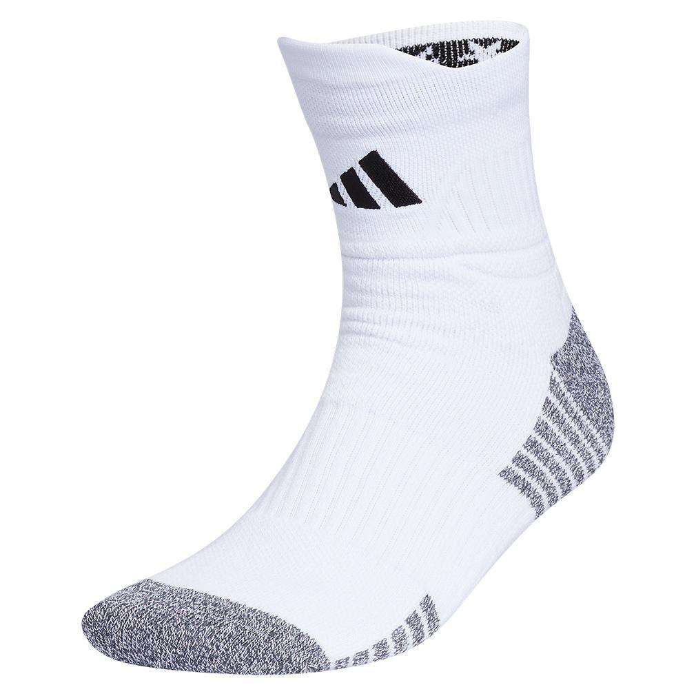5-Star Team 2.0 High Quarter Socks White and Black Womens Apparel ADIDAS L