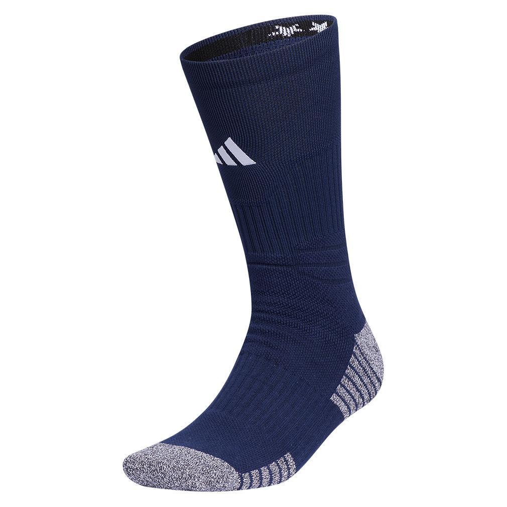 5-Star Team 2.0 Crew Socks Navy Blue and White Womens Apparel ADIDAS L