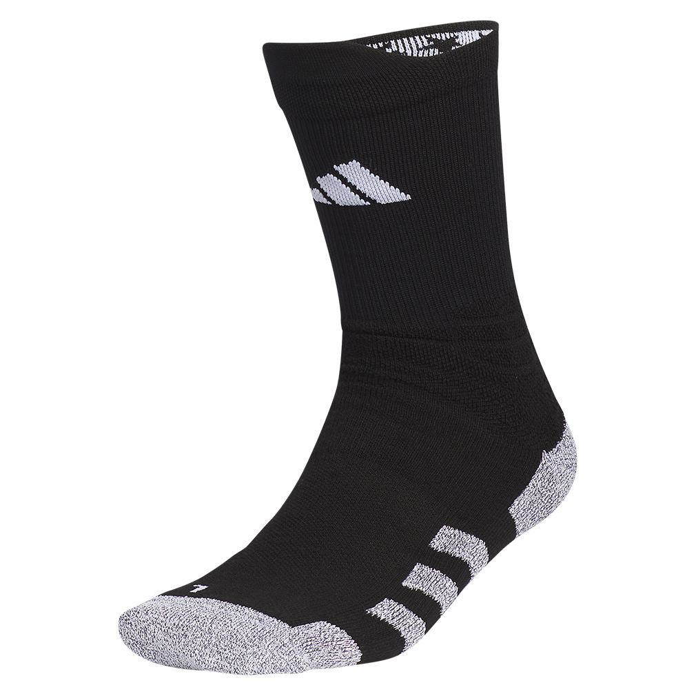 5-Star Team Traxion 2.0 Crew Socks Black and White Womens Apparel ADIDAS L