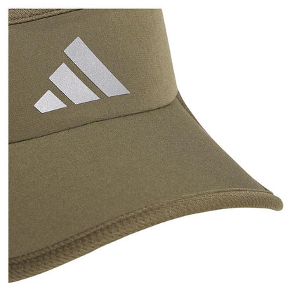 Menâ€™s Superlite 3 Visor Olive Strata Green and Silver Metallic Mens Apparel ADIDAS