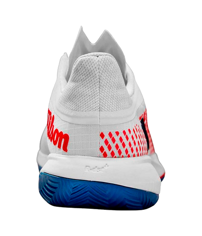 Wilson Kaos Swift 1.5 Clay 2024 White/D V Blue/Wilson Red Padel Shoes Zapatillas Wilson 42 2/3