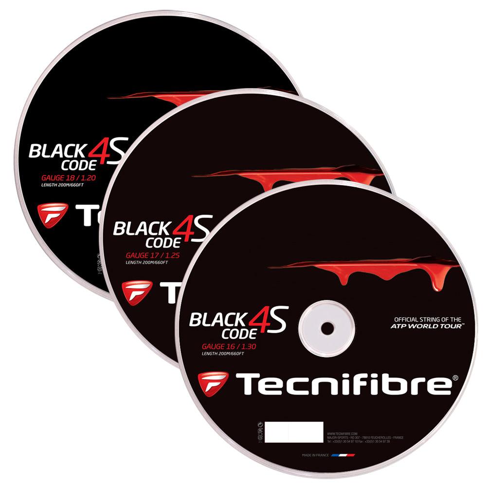 Black Code 4S Tennis String Reel Strings TECNIFIBRE 16