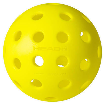 Championship 40 Outdoor Pickleballs 3 Pack HEAD