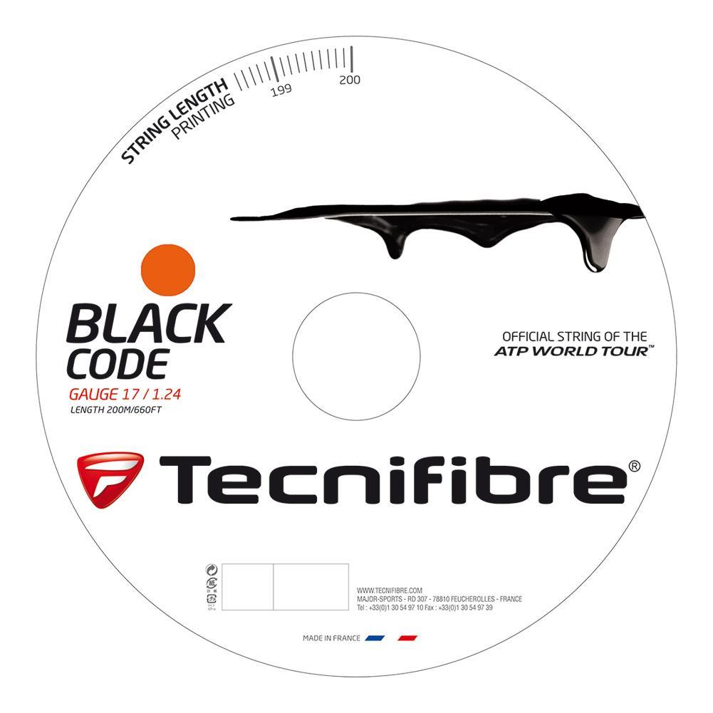 Black Code Tennis String Reel Fire Strings TECNIFIBRE 16
