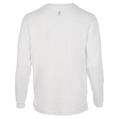 Men's SB Sport Classic Fit Long Sleeve Tennis Crew White Training SOFIBELLA
