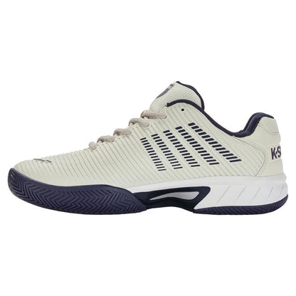 Juniors` Hypercourt Express 2 Tennis Shoes Gray White Peacoat Top Tennis Shoes K-SWISS