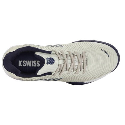 Juniors` Hypercourt Express 2 Tennis Shoes Gray White Peacoat Top Tennis Shoes K-SWISS