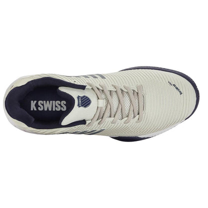 Men's Hypercourt Express 2 2E Width Tennis Shoes Gray White Peacoat Top Tennis Shoes K-SWISS