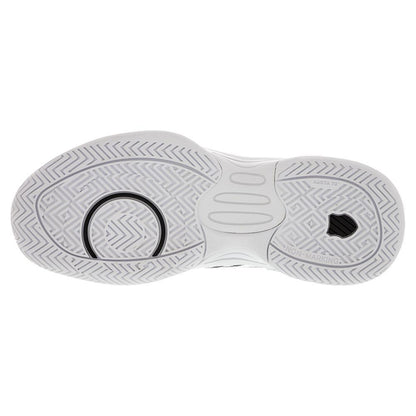 Juniors` Hypercourt Express 2 Tennis Shoes White and Black Top Tennis Shoes K-SWISS