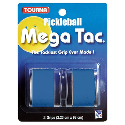 Mega Tac Pickleball Overgrip 2 Pack Pickleball Grips TOURNA Blue
