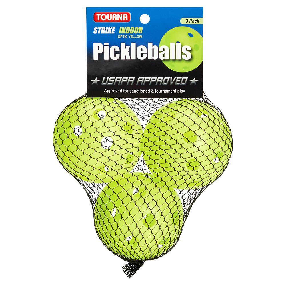 Strike Indoor Pickleball 3 Pack Pickleballs TOURNA Green