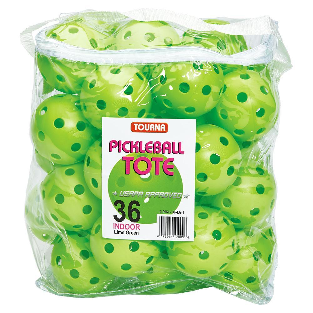 Strike Indoor Pickleball 36 Pack Pickleballs TOURNA Green