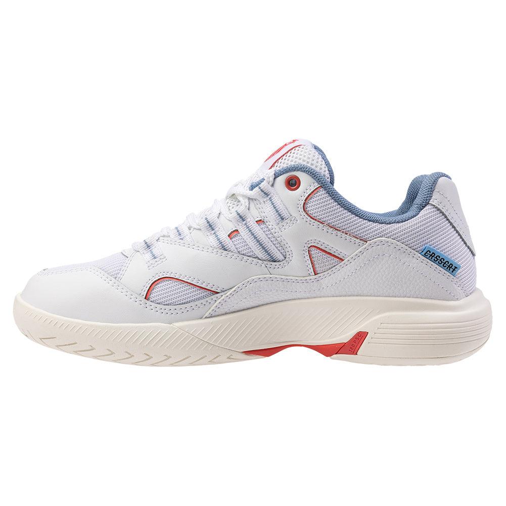 Women`s Tura Team Pickleball Shoes White and Faded Denim K-SWISS