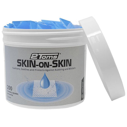 Skin-on-Skin 1 Inch Squares, Jar of 200 Sports Medicine 2TOMS Gray