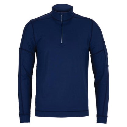 Men`s Mock Zip Tennis Top OUTERWEAR BLOQUV NAVY M